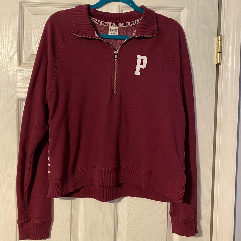 Victoria’s Secret PINK Quarter Zip Up Sweatshirt